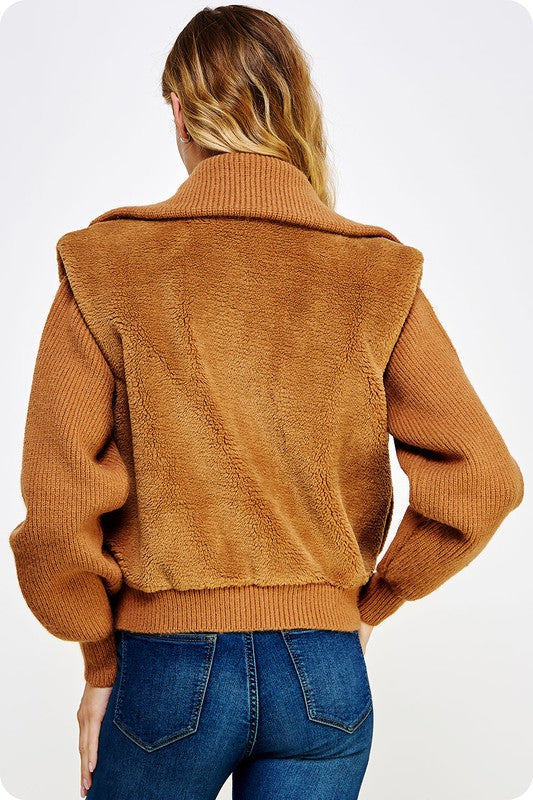 Amy Teddy Knit Jacket