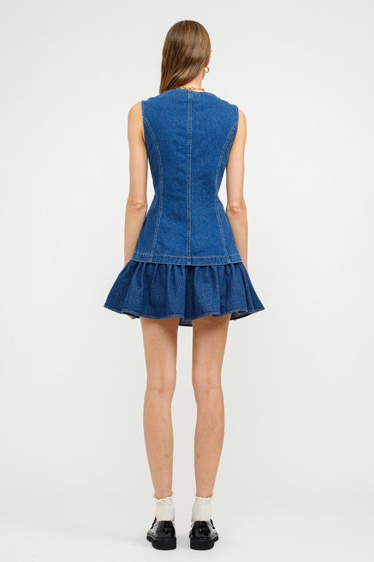 Yara Medium Wash Vest