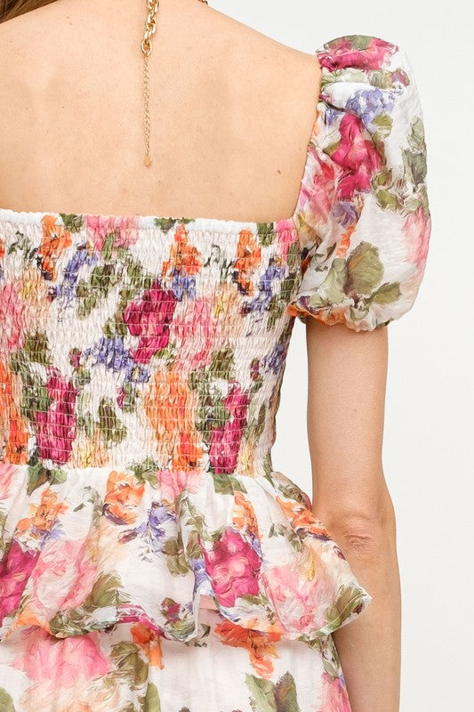 Nora Floral CORSET BLOUSE